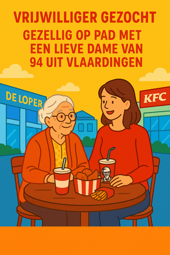 Gezellig af en toe op pad met een lieve dame van 94 uit Vlaardingen