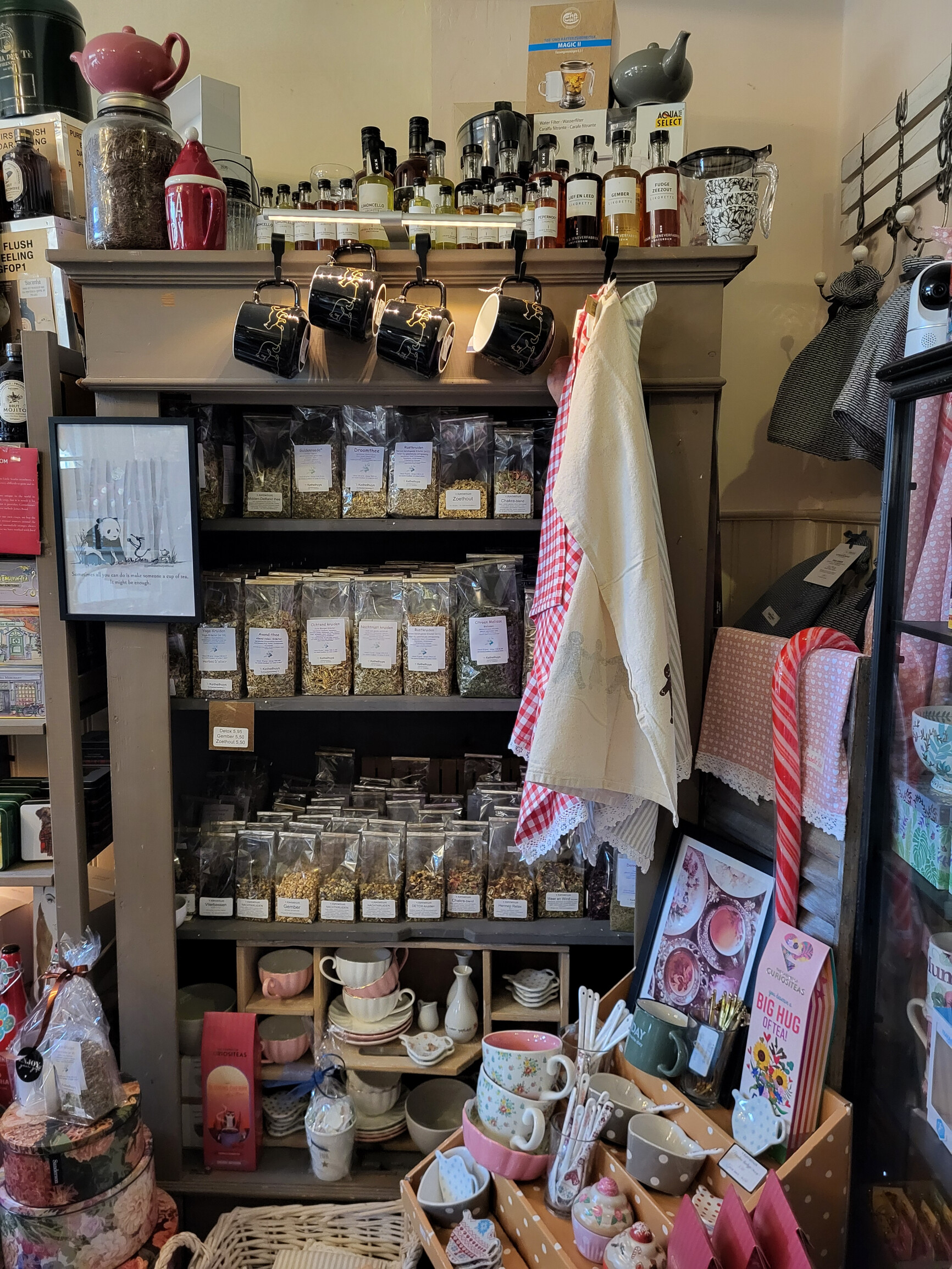 10% korting op theesoorten en thee accessoires