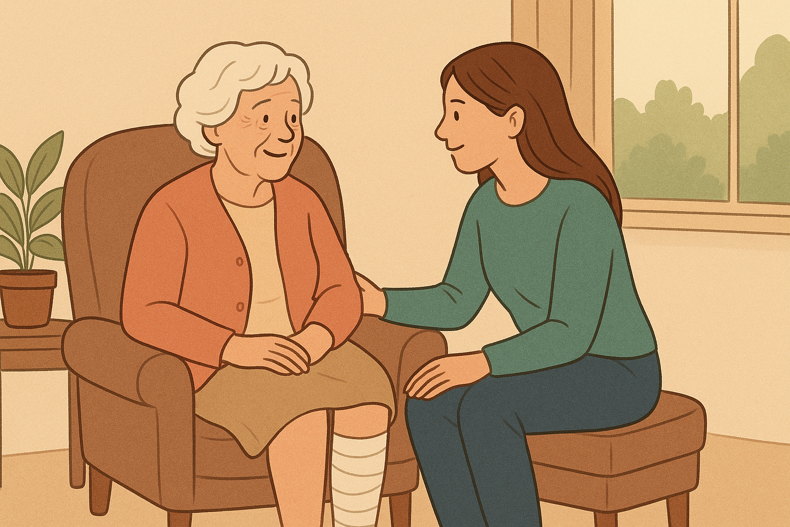 Bezoekmaatje gezocht voor een vriendelijk gesprek en af een toe een kleine wandeling