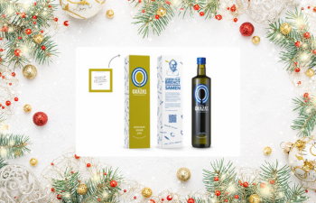 Gkazas extra vierge biologische olijfolie 250 ml glazen fles