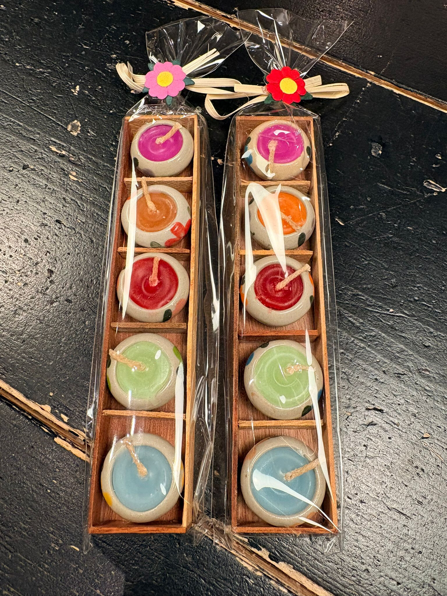 2 setjes mini kaarsjes