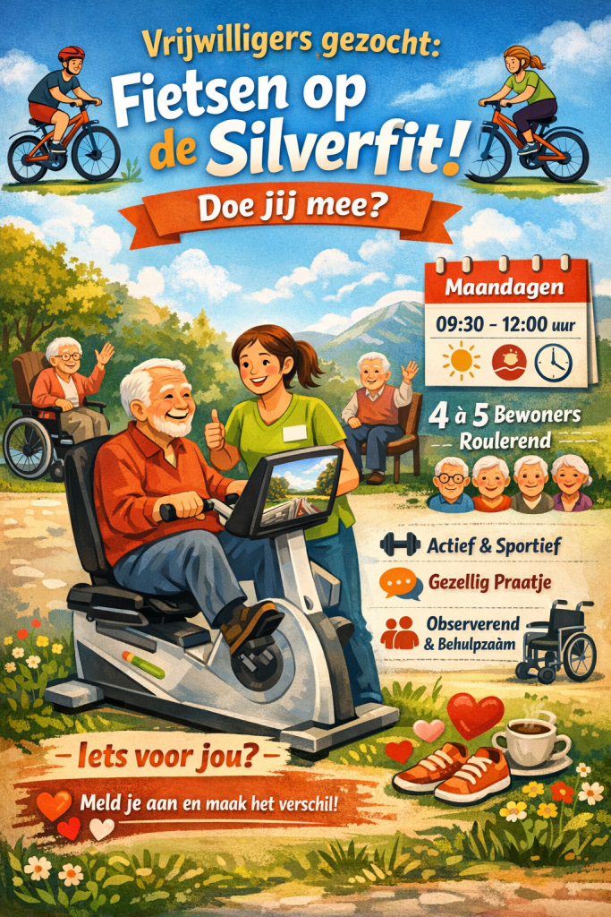 🚴♀️ Vrijwilligers gezocht: Fietsen op de Silverfit! 🚴♂️