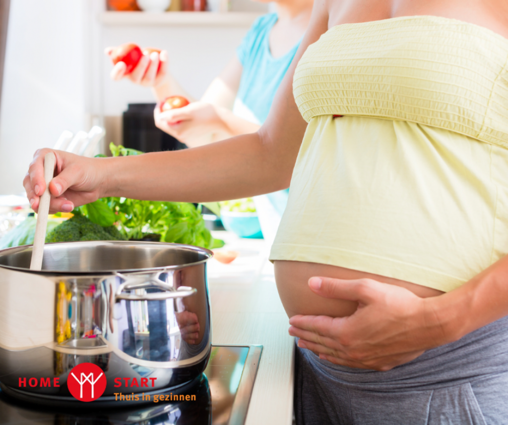 Zwangere moeder wilt graag samen met jou koken