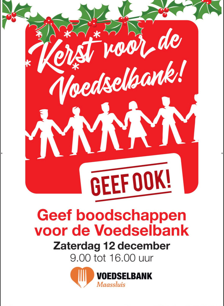 Vrijwilliger bij de inzamelactie Kerst voor de voedselbank | zaterdag 12 december 2026